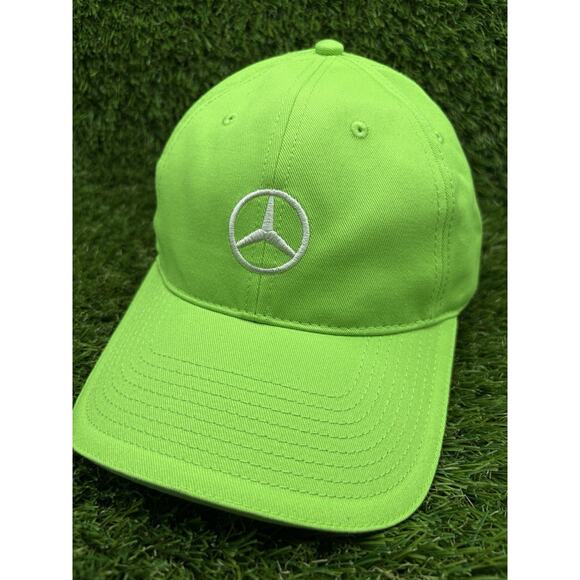 Adult Unisex Mercedes Benz Dri-Fit Neon Green Hat - Picture 1 of 6